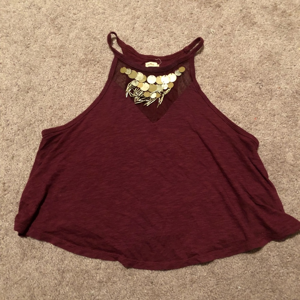 Beaded crop top.